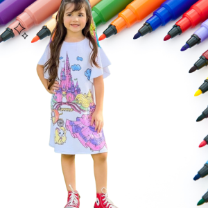 Vestido de colorir