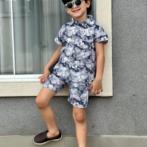 Conjunto Mauricinho floral